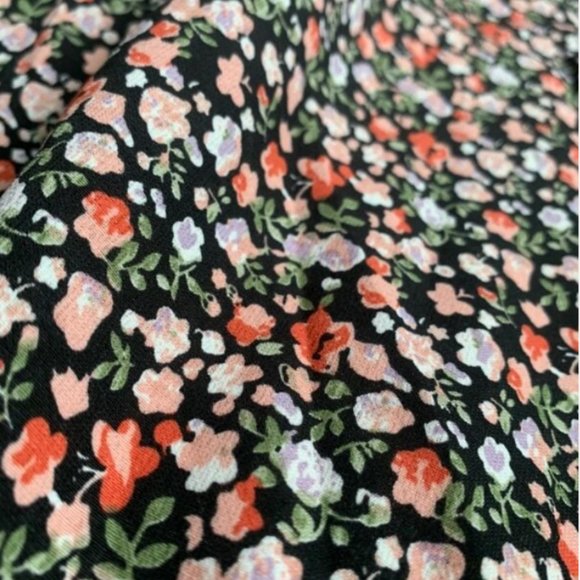 Ditsy Floral Print A-line Mini Dress - Picture 4 of 9